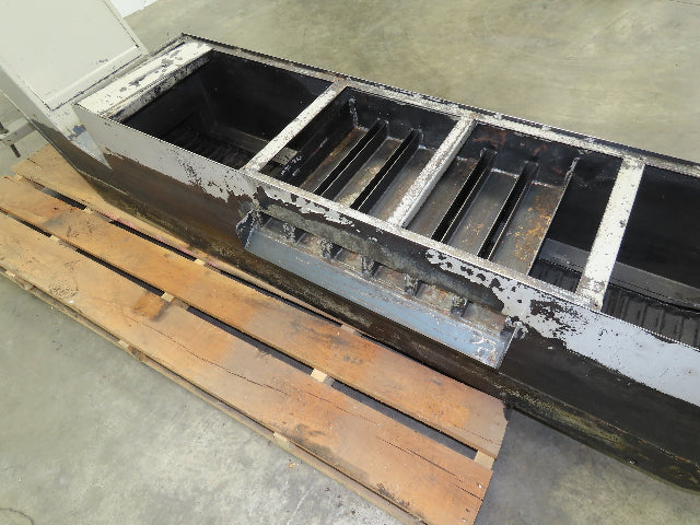 Enomoto CNC Chip Conveyor 16"x 67" Infeed 46-50" Discharge 220V 3PH