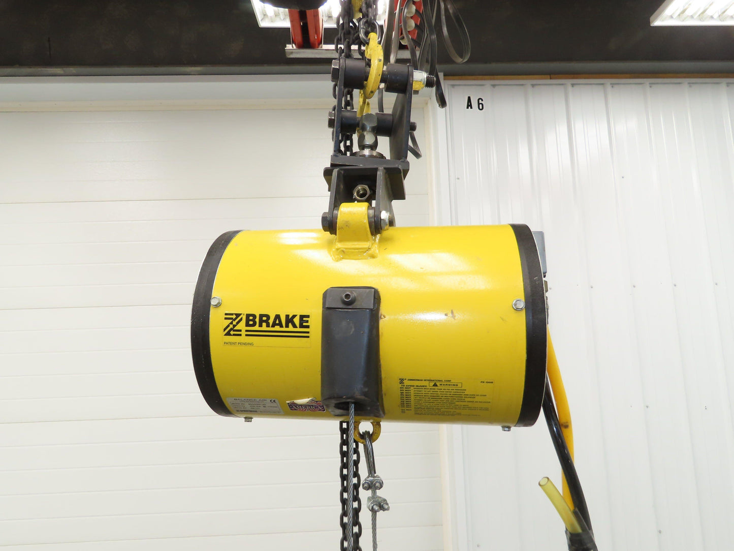 Ingersoll Zimmerman BW020120 Pneumatic Air Balancer 6' Travel 400Lb Swivel Mount