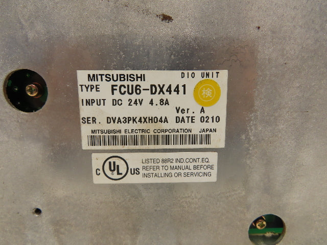Mitsubishi FCU6-DX441 Servo DIO Unit 24VDC 4.8A Ver A