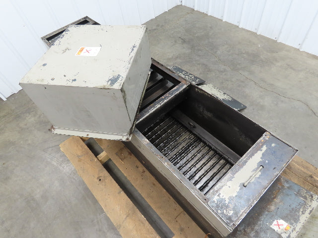 Enomoto CNC Chip Conveyor 16"x 67" Infeed 47-51" Discharge 220V 3PH