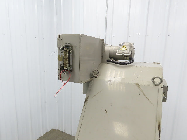 Enomoto CNC Chip Conveyor 16"x 67" Infeed 47-51" Discharge 220V 3PH