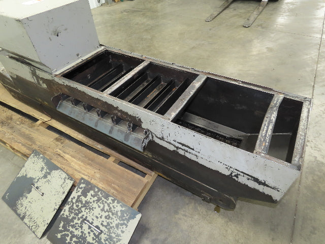 Enomoto CNC Chip Conveyor 16"x 67" Infeed 47-51" Discharge 220V 3PH