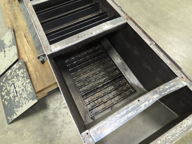 Enomoto CNC Chip Conveyor 16"x 67" Infeed 47-51" Discharge 220V 3PH