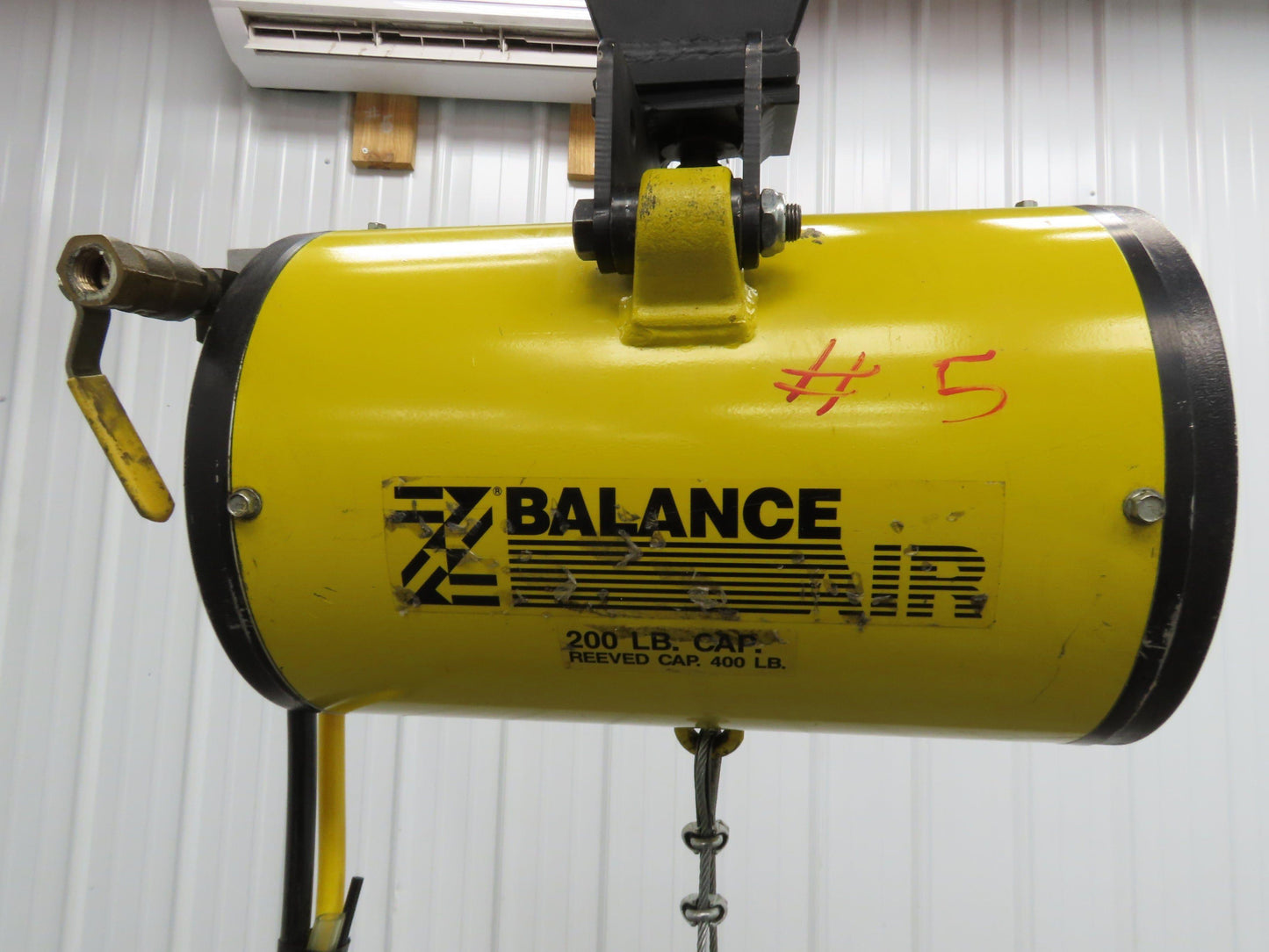 Ingersoll Zimmerman BA020120 Pneumatic Air Balancer 6' Travel 400Lb Swivel Mount