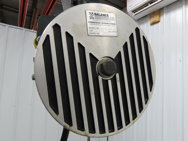 Ingersoll Zimmerman BA020120 Pneumatic Air Balancer 6' Travel 400Lb Swivel Mount