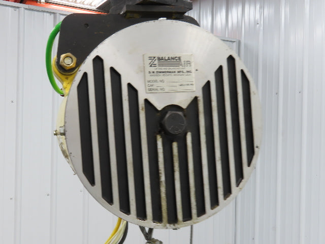 Ingersoll Zimmerman Z020A120 Pneumatic Air Balancer 6' Travel 400Lb Swivel Mount