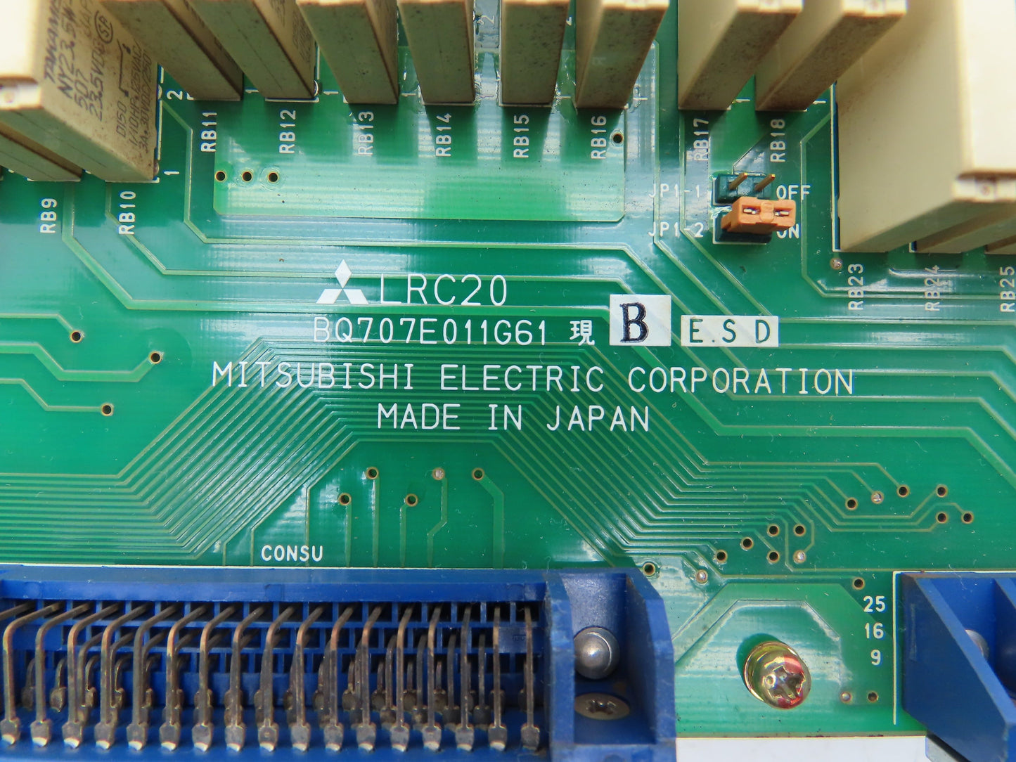 Mitsubishi LRC20 BQ707E011G61 Interface Board Rev B