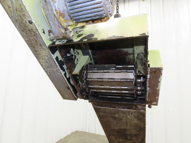 CNC Chip Conveyor 12"x 59" Infeed Low Profile 220V 3PH 82" OAL