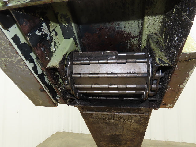 CNC Chip Conveyor 12"x 59" Infeed Low Profile 220V 3PH 82" OAL