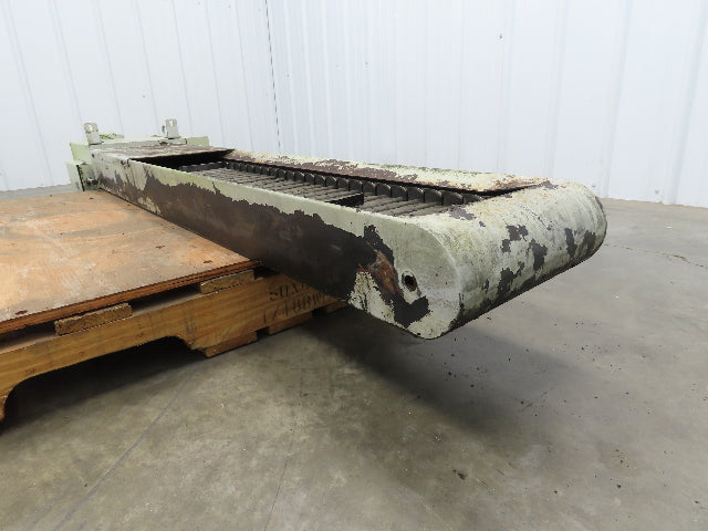 CNC Chip Conveyor 12"x 59" Infeed Low Profile 220V 3PH 82" OAL
