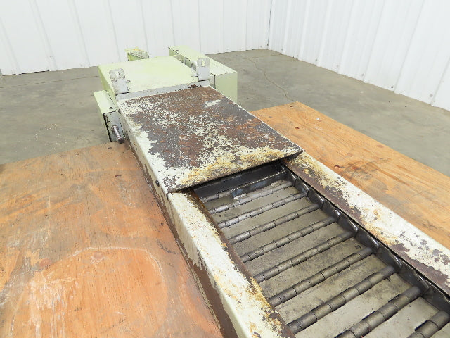 CNC Chip Conveyor 12"x 59" Infeed Low Profile 220V 3PH 82" OAL