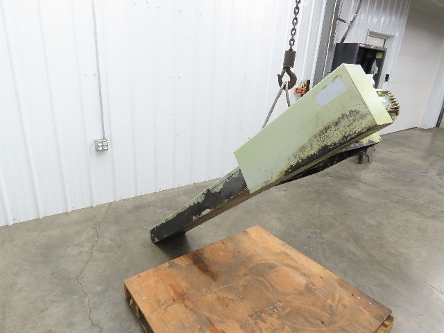 CNC Chip Conveyor 12"x 59" Infeed Low Profile 220V 3PH 82" OAL