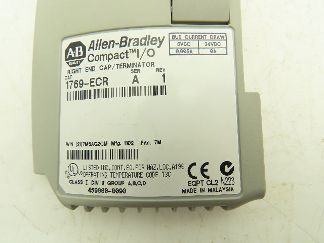 Allen Bradley 1769-OA8 Compact Logix I/O Output Module 8Pt 115/230VAC Ser B