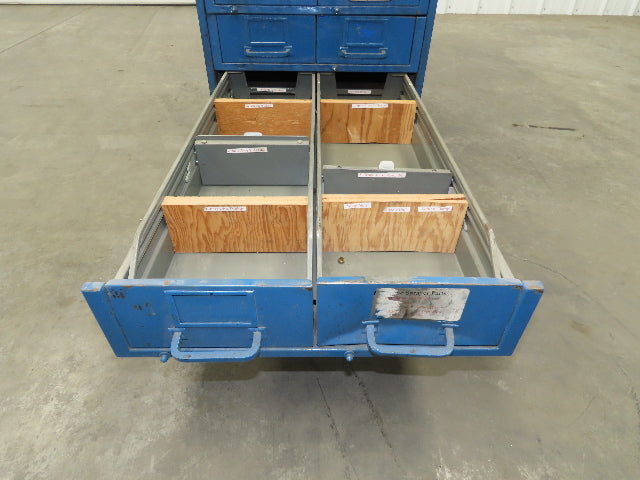 General Fireproofing Card Storage Cabinet 22 Drawer Unit 1940 Vintage Industrial