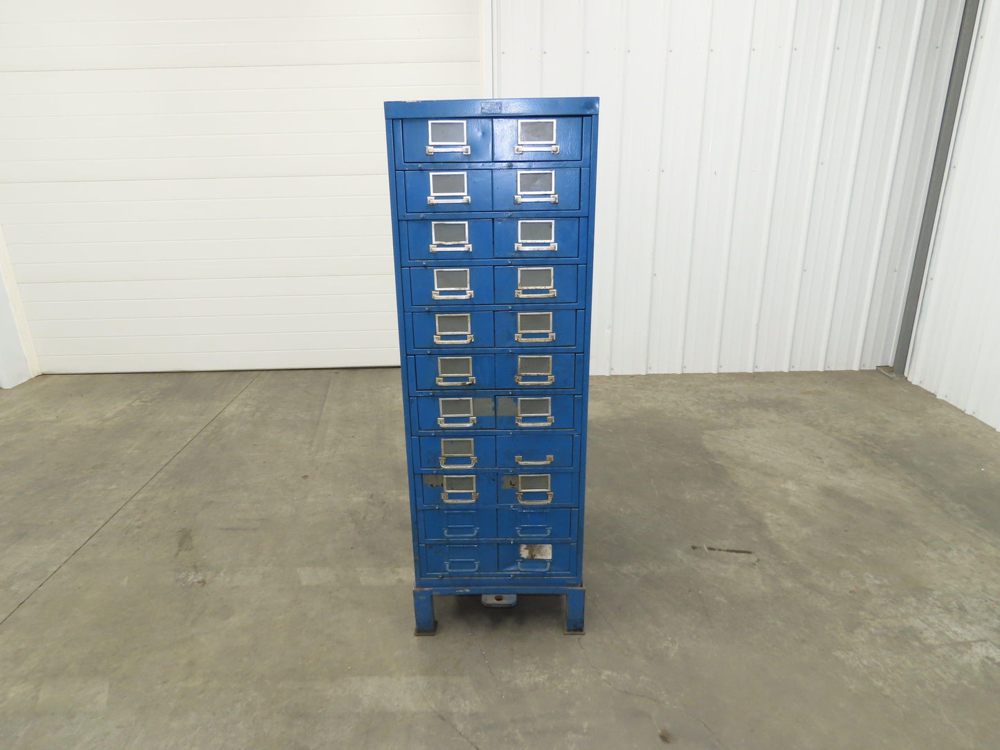 General Fireproofing Card Storage Cabinet 22 Drawer Unit 1940 Vintage Industrial