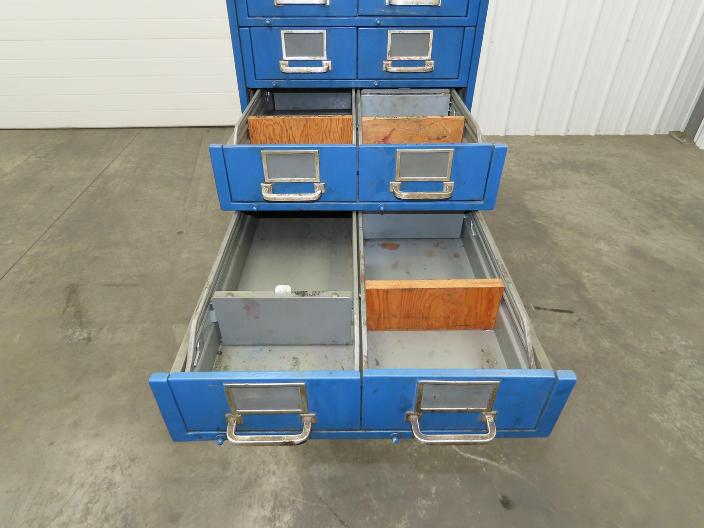 General Fireproofing Card Storage Cabinet 22 Drawer Unit 1940 Vintage Industrial