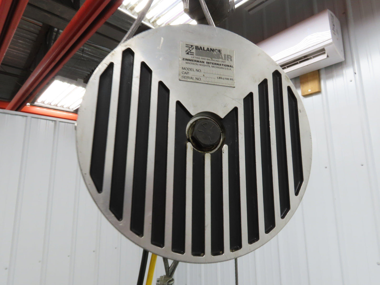 Ingersoll Zimmerman BA020120 Pneumatic Air Balancer 6' Travel 400Lb w/Load Block