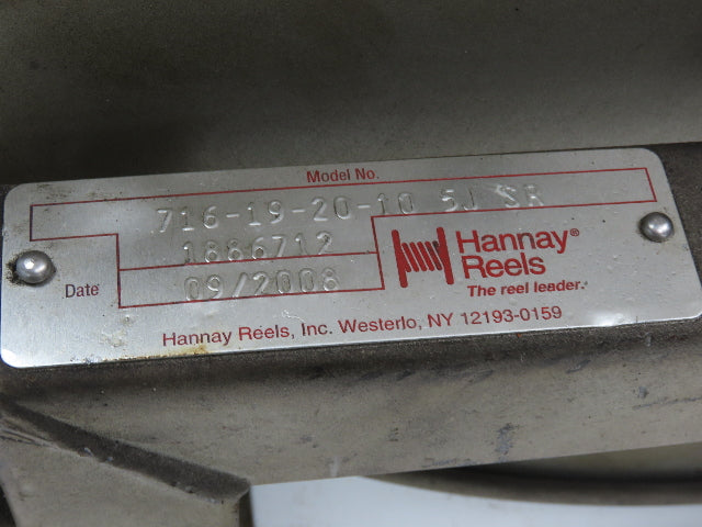 Hannay Reels 716-19-20-10 5J SR Retractable Industrial Air Hose Reel No Hose