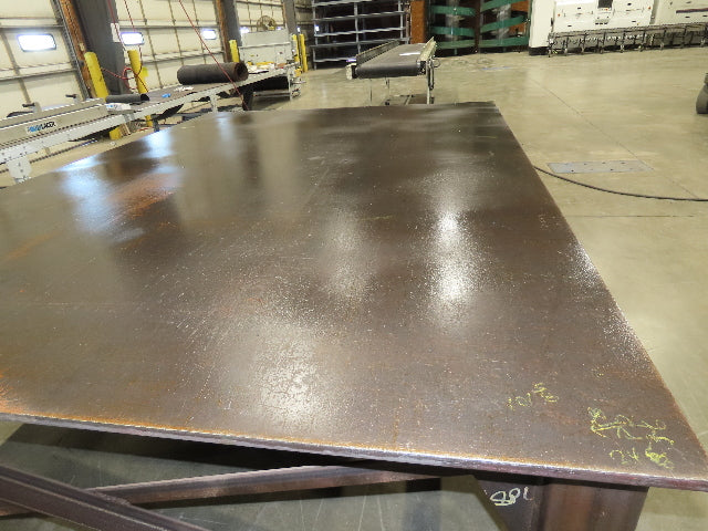 13/16" Thick Top Steel Fabrication Welding Layout Table Work Bench 120"x85"x33"