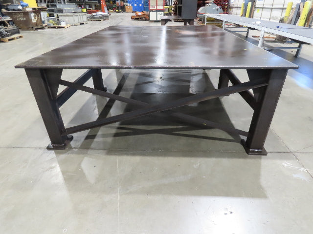 13/16" Thick Top Steel Fabrication Welding Layout Table Work Bench 120"x85"x33"