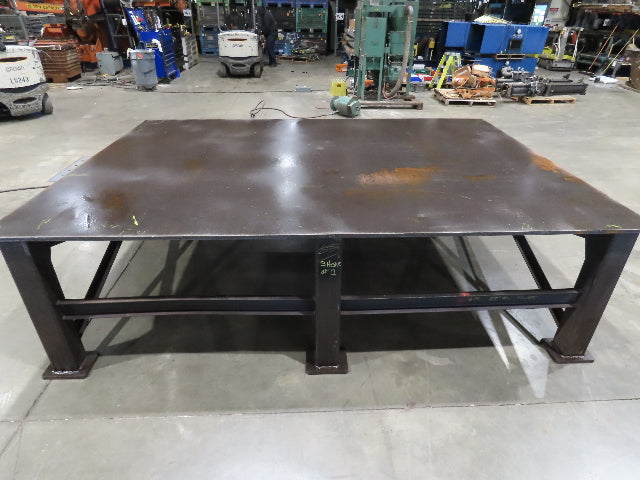13/16" Thick Top Steel Fabrication Welding Layout Table Work Bench 120"x85"x33"