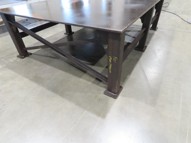 13/16" Thick Top Steel Fabrication Welding Layout Table Work Bench 120"x85"x33"