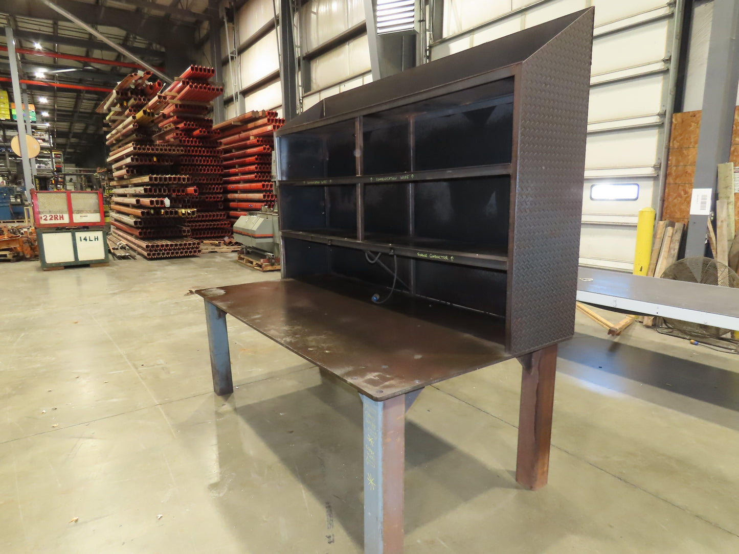 5/8" Thick Top Steel Fabrication Welding Layout Table Work Bench 96"x48"x32"