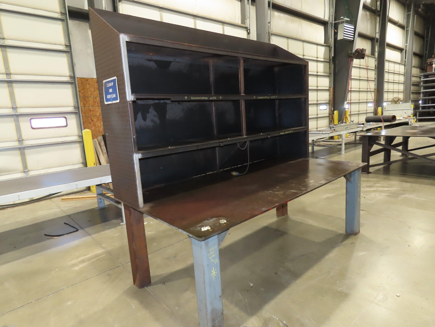 5/8" Thick Top Steel Fabrication Welding Layout Table Work Bench 96"x48"x32"