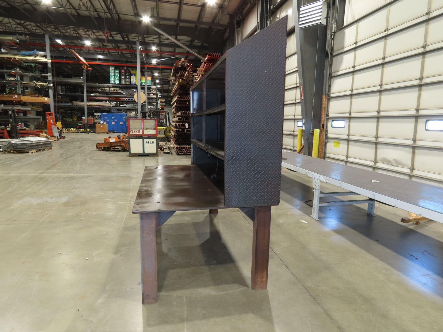 5/8" Thick Top Steel Fabrication Welding Layout Table Work Bench 96"x48"x32"