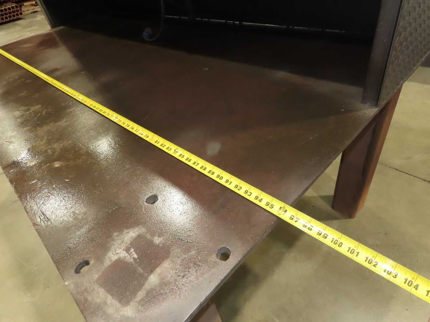 5/8" Thick Top Steel Fabrication Welding Layout Table Work Bench 96"x48"x32"