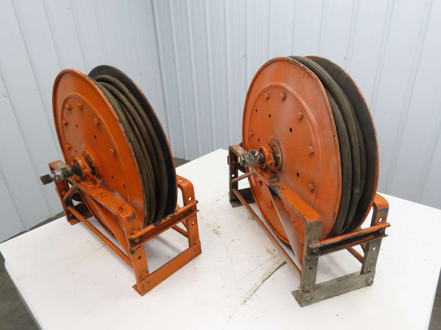 Hannay Reels 818-23-24C SR Retractable Industrial Air Hose Reel 1/2" Lot Of 2