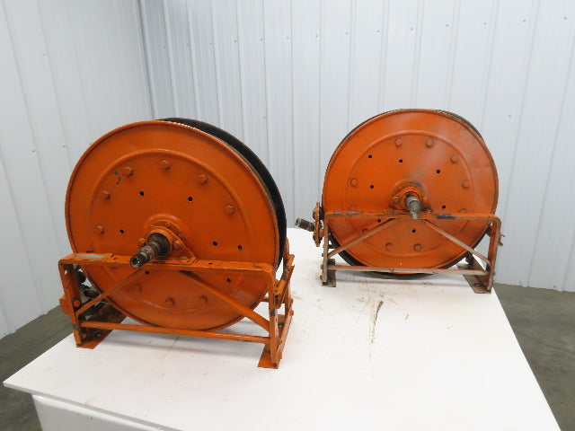 Hannay Reels 818-23-24C SR Retractable Industrial Air Hose Reel 1/2" Lot Of 2