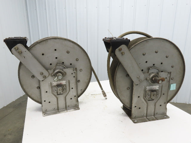 Hannay Reels Retractable Industrial Air Hose Reel 1/2" Lot Of 2