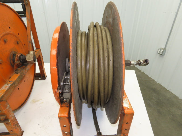 Hannay Reels 818-25-26B TR Retractable Industrial Water Hose Reel Lot Of 2