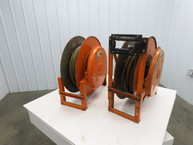 Hannay Reels 818-25-26B TR Retractable Industrial Water Hose Reel Lot Of 2