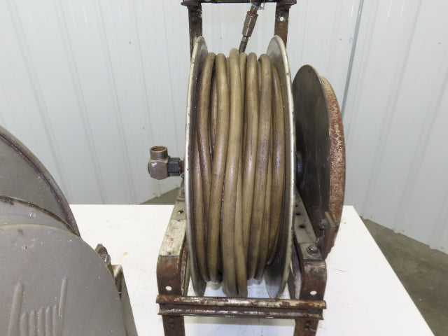 Hannay Reels 818-23-24-B-VR Retractable Industrial Water Hose Reel 1/2" Lot Of 2