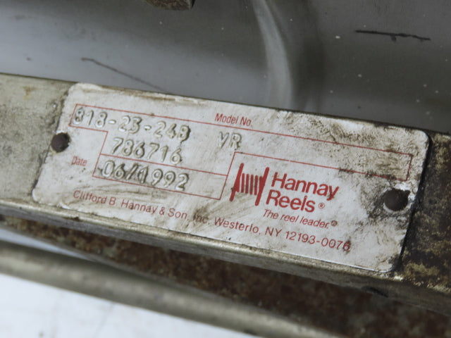 Hannay Reels 818-23-24-B-VR Retractable Industrial Water Hose Reel 1/2" Lot Of 2