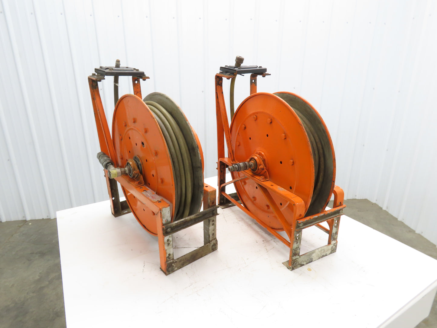 Hannay Reels 716-23-24 J VR Retractable Industrial Air Hose Reel 1/2" Lot Of 2