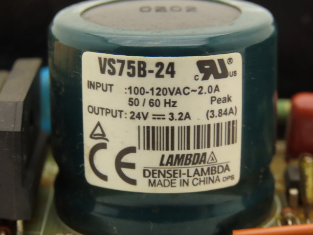 Lambda VS75B-24 Power Supply 24VDC 3.2A Out 120VAC 2.0A In
