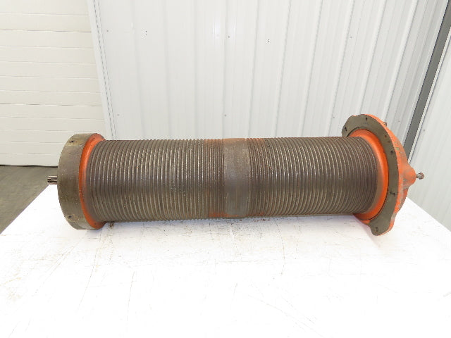 P&H Cleveland Tramrail 4 Ton Bridge Crane Hoist Wire Rope Cable Drum 15' 6" Lift