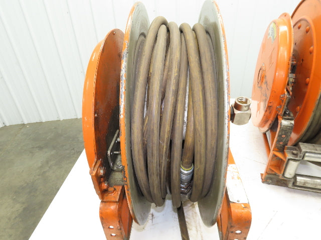 Hannay Reels 818-23-24B SR Retractable Industrial Water Hose Reel 1/2" Lot Of 2