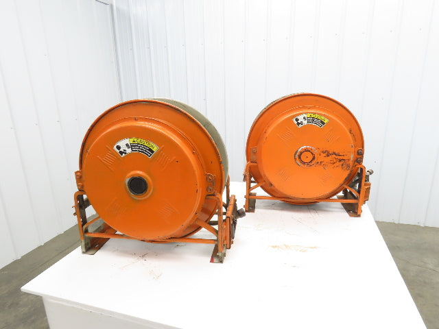Hannay Reels 818-23-24B SR Retractable Industrial Water Hose Reel 1/2" Lot Of 2