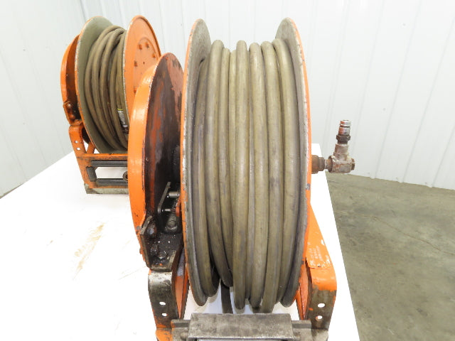 Hannay Reels 818-23-24B SR Retractable Industrial Water Hose Reel 1/2" Lot Of 2