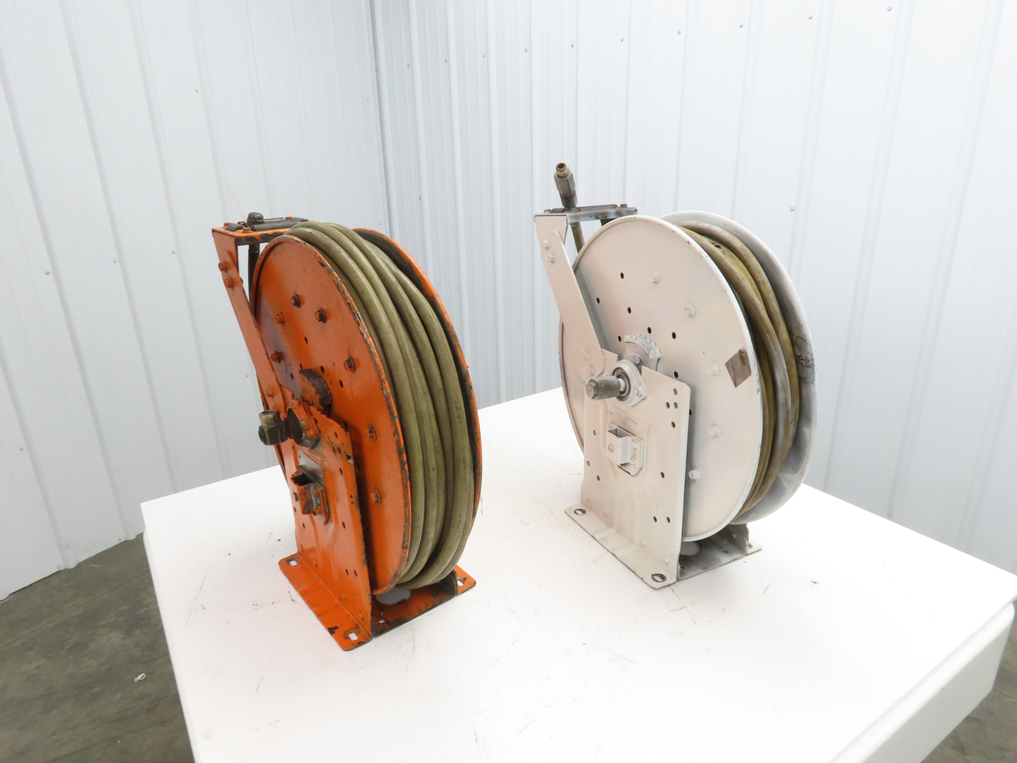 Hannay Reels Retractable Industrial Air Hose Reel 1/2" Lot Of 2