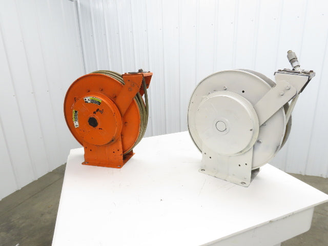 Hannay Reels Retractable Industrial Air Hose Reel 1/2" Lot Of 2