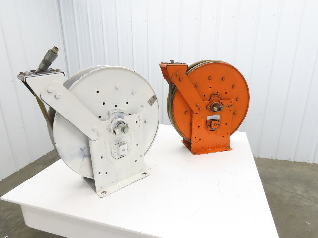 Hannay Reels Retractable Industrial Air Hose Reel 1/2" Lot Of 2