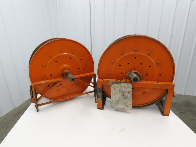 Hannay Reels 818-23-24B SR Retractable Industrial Water Hose Reel 1/2" Lot Of 2