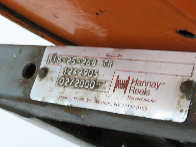 Hannay Reels 818-25-26B TR Retractable Industrial Water Hose Reel 3/4" Lot Of 2