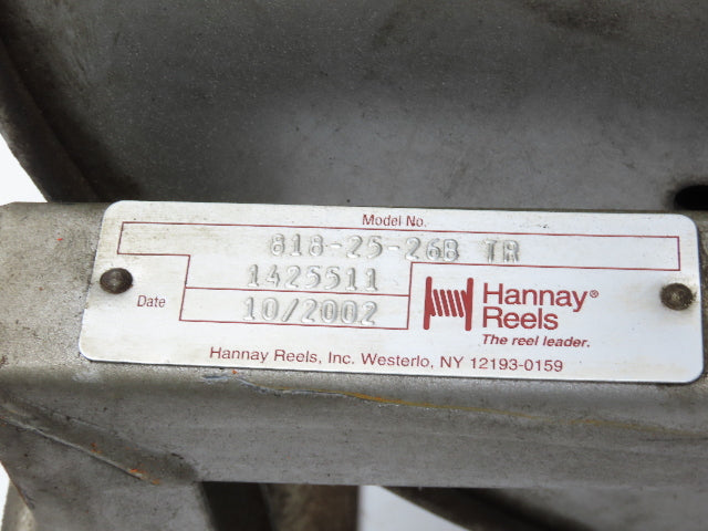 Hannay Reels 818-25-26B TR Retractable Industrial Water Hose Reel 3/4" Lot Of 2