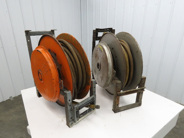 Hannay Reels 818-25-26B TR Retractable Industrial Water Hose Reel 3/4" Lot Of 2